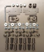 Spare parts kit: Screws, nuts, sleeves etc. for Artfex double cage