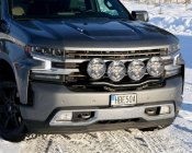 Auxiliary light bracket for 4 lights Chevrolet Silverado from 2019-2022