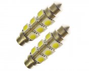 42mm/C10W, 12 SMD, Xenon White, Pinpack