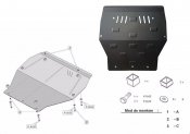 Skid plate for Volkswagen Transporter T5 from 2003-2009