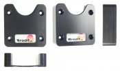 Mounting accessory/universal mount with slot for button and clip