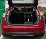 Dog cage Tesla Model S from 2012-