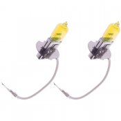 Headlamp bulb 12 V Yellow White H3