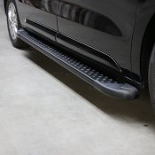 Side steps in black Aluminium