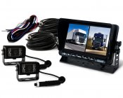 Rear view camera system 7 monitor incl. two standard cameras