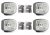 Complete extra light package incl. mounting - Hella Jumbo 320