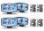 Complete extra light package incl. mounting - Hella Jumbo 320