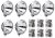 Complete extra light package incl. mounting - Hella Rallye 3003 Chrome