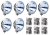 Complete extra light package incl. mounting - Hella Rallye 3003 Chrome