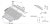 Exploded view of skid plate for Ford B-Max from 2012-