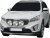 Stainless steel extra light bracket for Kia Sorento from 2015-