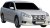Stainless steel extra light bracket for Subaru Outback 2010-2014