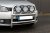 Stainless steel bull bar for 3 auxiliary lights for VW Caddy 2010-2015