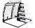 Divider mounted in a dog gate with double doors | Artfex