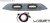 Center-Grill incl. 2 Lazer ST-4 for Ford Transit Custom 2013-