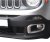 Stainless steel fog light rings for installation on Jeep Renegade from 2014-