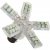 Diode lamp 12V 40xSMD 5-wing Red BAY15d