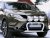 Aluminum bull bar for 3 extra lights for Nissan Qashqai 2014-