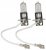 Complete auxiliary light package - 2 NBB 175 (Remote light) with halogen bulbs