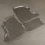 Rear rubber mats for Opel Combo 2002-2011