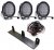 Complete extra light package - 3 LED extra lights Elite 185W