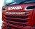 Stainless steel frame for Scania R-series for mounting Lazer LED-Ramper