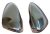 Stainless steel mirror covers for Volkswagen Scirocco from 2009-