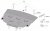 Sketch of Nissan Qashqai skid plate from 2014-2020