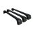 Roof racks Ford Transit Custom from 2023 onwards | Black | 3 pcs