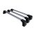 Roof racks Ford Transit Custom from 2023 onwards | Silver | 3 pcs