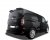 Roof spoiler for barn doors or tailgate -  Black PUR-IHS-plastic