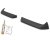 Roof spoiler for barn doors or tailgate -  Black PUR-IHS-plastic