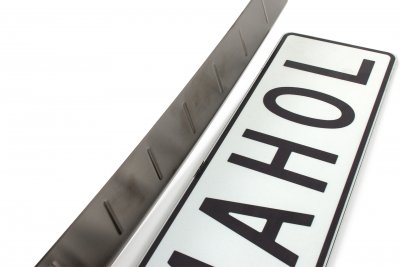 Example image: Rear guard for Volkswagen Transporter T7 2024- | Gun Metal Black Brushed - Matte Black