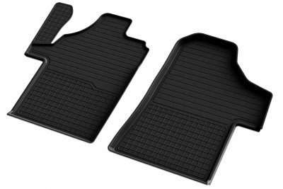 Rubber mats front and rear for Ford Transit Custom from 2013-