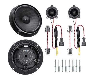 Speaker package for the 2017 and newer Volkswagen Crafter | Front speakers including sound deadening & center speaker