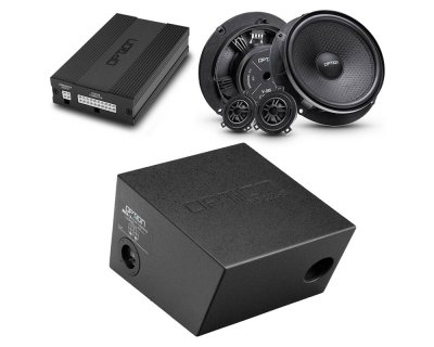 Speaker Package for Volkswagen Crafter (2017–) | Front Sound Package, DSP Audio Processor, Power Amplifier & Subwoofer (ROCK-3)
