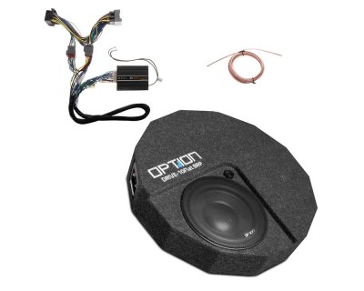 Speaker Kit for the 2013–2021 Volkswagen Golf | Basic Package – DSP Audio Processor, Power Amplifier & Subwoofer (Drive10-Flat B