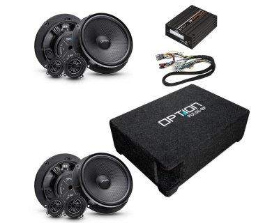 Speaker Kit for the 2013–2021 Volkswagen Golf | Front & Rear Speaker Kit, DSP Audio Processor, Amplifier & Subwoofer (PULSE-8P)