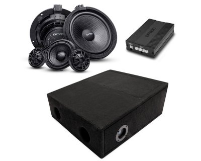 Complete audio package – Speakers, DSP, subwoofer (ROCK-2), and sound deadening for the Mercedes-Benz Sprinter (2006–2019)