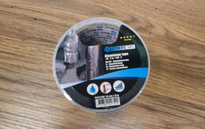 Aluminum tape - 50 mm wide, 10 m long