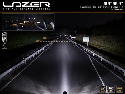 Lazer Sentinel 9 extra light in white