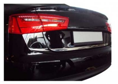 Stainless steel tailgate for Audi A6 Sedan from 2012-2014