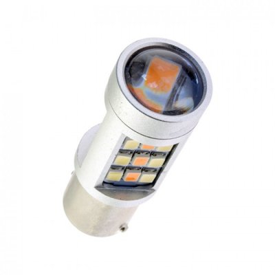 Turn signal/parking lamp BA15s single pole switchback lamp