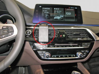 Mobile phone holder for BMW 5 Series from 2017-2024