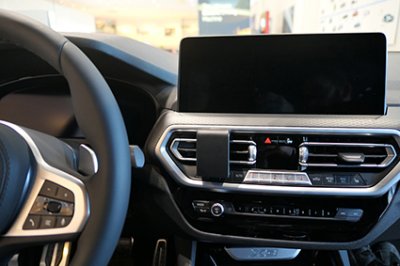 Mobile phone holder for BMW X3 from 2018-2024