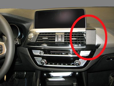 Mobile phone holder for BMW X4 from 2018-