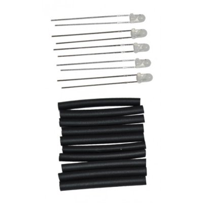 5-pack R-LED diodes 12V