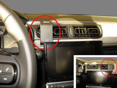 Mobile phone holder Citroen C3 from 2017-