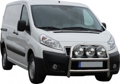 Fiat Scudo 2007- - Bull bar for mounting extra lights.