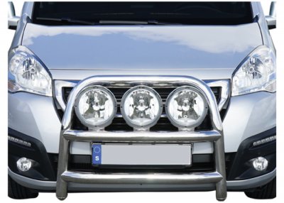 Stainless steel bull bar for Peugeot Partner 2016-